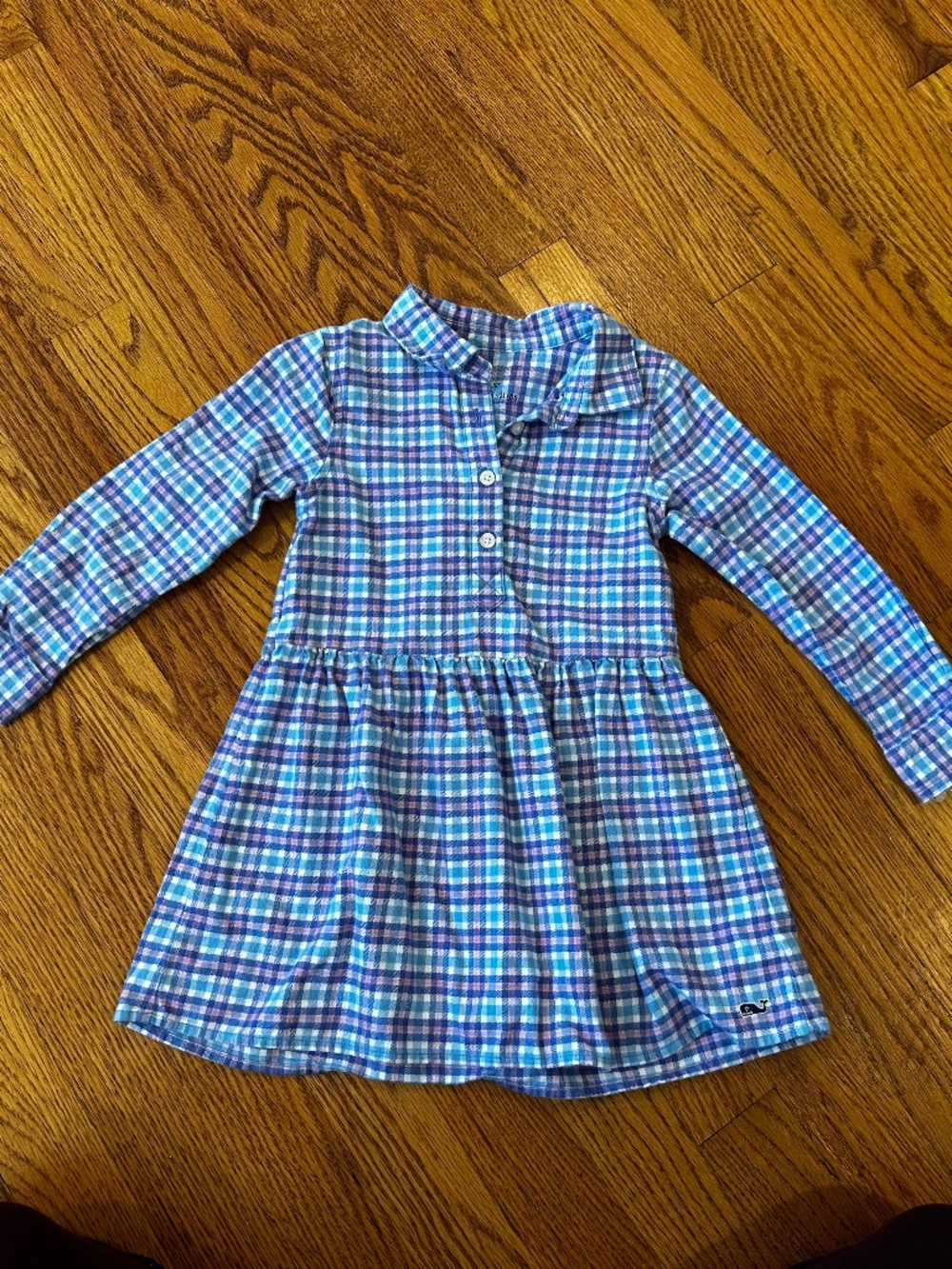 Vineyard Vines Kids Plaid Shirt Dress Size 3T